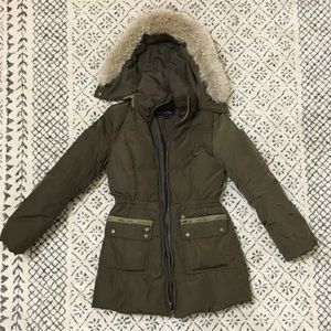 Andrew Marc Hooded Puffer Jacket